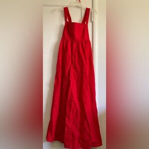 J. Crew Red Maxi A-Line Dress for Night Out
